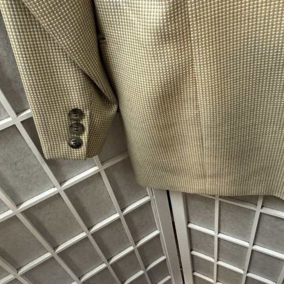 Bill Robin Son,Men’s,Dress Jacket,Beige,Sz L,Buttons,Pockets,Made in France.! - Picture 6 of 12
